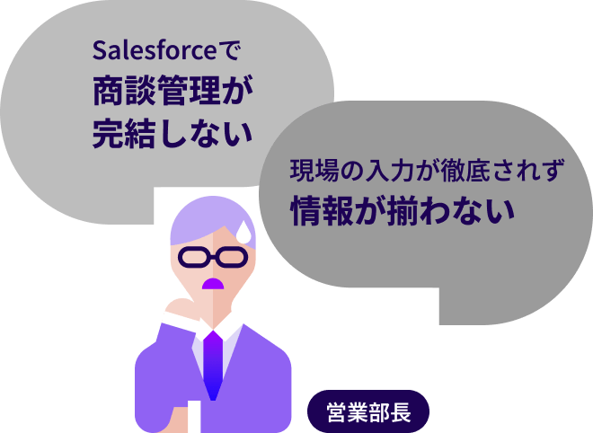 営業部長の方の悩み